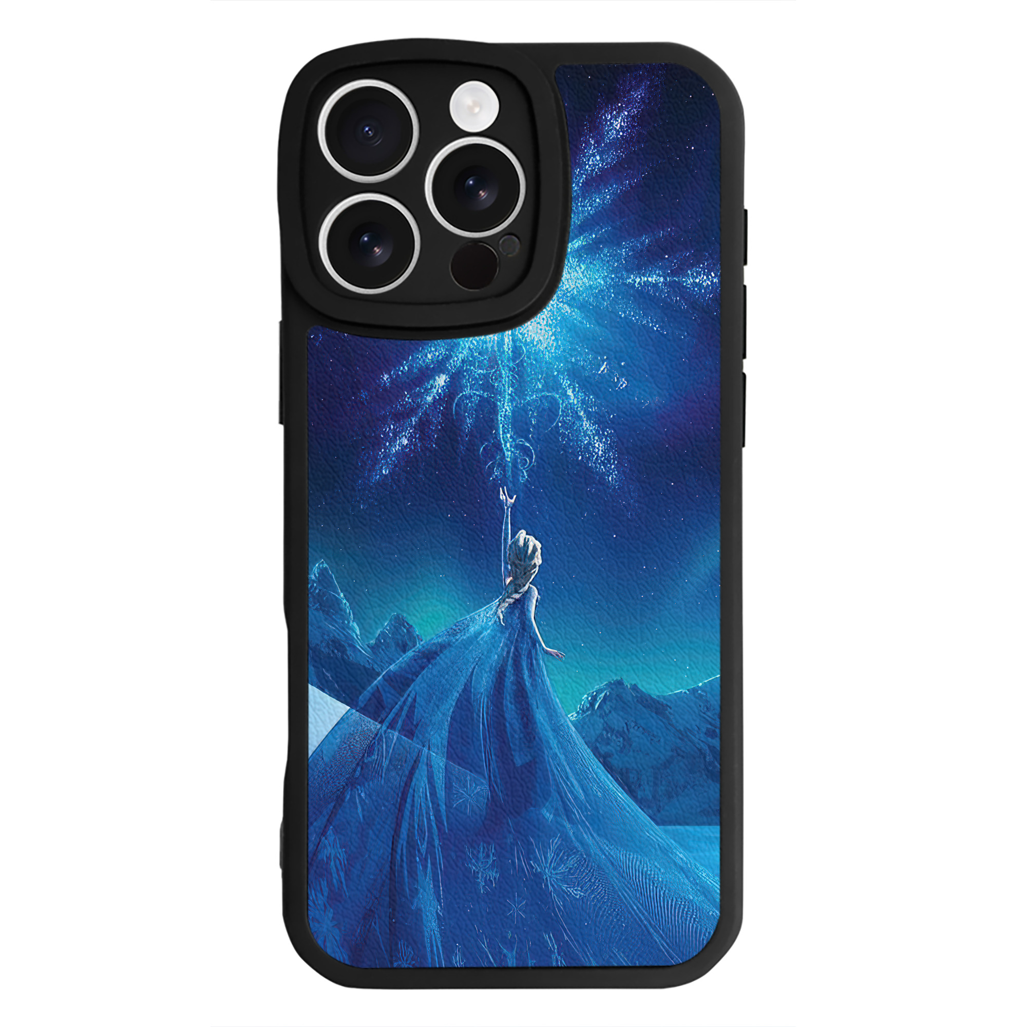 （画像用） アナと雪の女王 アンナ エルサ Frozen Anna Elsa 【iPhone 16シリーズ対応】シリコンスマホケース（レザー調） 材質：シリコン